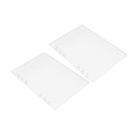 SOIMISS 2pcs A6 Acrylic Binder Covers, Frosted Single-sided Notebook Shell Protectors, 6-ring Refillable Planner Binder Accessories for Study and Office Use