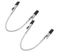 SOIMISS 2pcs Adjustable Dual-Head Helping Hands Clamp with Rubber Coated Alligator Clips Heavy Duty Wire Holder for Soldering Photo and Memo Display Single-Person DIY Electronics Repair