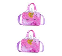 SOIMISS 2pcs Adorable Crossbody Bag for Girls Shoulder Strap Cute Cartoon Design for Birthdays and Everyday Use Great for Little Girls and Preschoolers