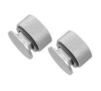 SOIMISS 2pcs Aluminum Welding Hood Fasteners Screws with Non-slip Silicone Washers 11.3mm Replacement Helmet Bolt Accessories for Welding Helmets Silver