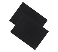 SOIMISS 2pcs Aquarium Shock Absorbing Mat 6mm Thick Black Non-slip Fish Tank Base Pad Medium Size 40x30cm under Tank Leveling and Splash Protection