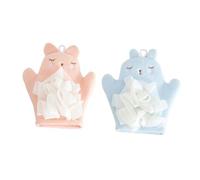 SOIMISS 2pcs Bath Gloves Double-sided Exfoliating Shower Mitts for Children Boys and Girls Soften Skin Deeply Decontamination Polyester Cotton Pe for Bathrooms Hotels