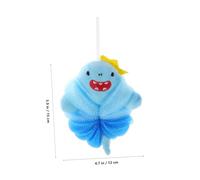 SOIMISS 2pcs Bath Sponge Cartoon Shark Soft Mesh Shower Puff for Boys Exfoliating Body Scrubber for Bathtime Fun and Sensitive Skin Care