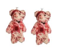 SOIMISS 2pcs Beige Bear Keychain Cute Key Holder Pendant for Bags Accessories Lightweight Keyring for Boy Girl Friends for Halloween Everyday Use