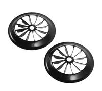 SOIMISS 2pcs Black Hair Dryer Front Cover Cap, round Plastic Air Intake Vent Cover for Salon and Home Use, Reusable Protective Filter Attachment Minimizing Malfunction Risks