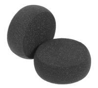 SOIMISS 2pcs Black Pottery Sponge for Clay Shaping and Ceramic Painting, Absorbent round Craft Sponges for Pottery Tools and Artwork Cleaning