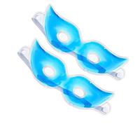 SOIMISS 2pcs Blue Cooling Gel Ice Eye Mask with Hollow Ice Patch for Eye Fatigue Relief and Dark Circle Reduction, Comfortable Relaxing Cooling Patch for Sleep and Travel