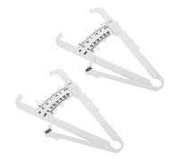 SOIMISS 2pcs Body Fat Caliper Skinfold Caliper Measures Men Women Body Fat Tester Analyzer for Measuring Workout Fitness Progress