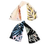 SOIMISS 2pcs Bowknot Hairbands for Women, Polyester Fibre Material with Stretching and Prevent Hair Scattered Features, Hair Accessories for Daily Wear and Beach Use