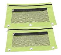 SOIMISS 2Pcs Capacity Zipper Pencil Pouches Portable Decorative Stationery Bags for School Office File Holders for Pens Pencils Rulers More