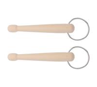 SOIMISS 2pcs Car Drum Training Stick Rhythm Sticks Wooden Iron Drum Mallet 4.33x0.59x0.59in High Sensitivity Auto Cymbal Accessory for Driving Beginners Musicians