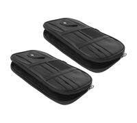 SOIMISS 2pcs Car Visor Organizer Multi-pocket PU Storage Pouch for Auto Interior Vehicle Accessories Sun Visor Card Holder and Registration Insurance Holder Easy Installation for Cars
