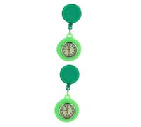SOIMISS 2pcs Cartoon Pocket Watch Portable Luminous Watch Doctor Nurse Quartz Clip for Doctor Scenario