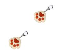 SOIMISS 2pcs Cat Key Chain Cute Design Beige Color for Keys Bags Interactive Cat Voice Function