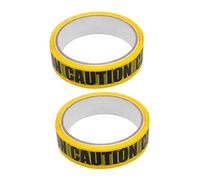 SOIMISS 2PCS Caution Safety Warning Tape Self Adhesive Barrier Tape for Construction Sites Roads and Hazardous Areas High Visibility Black Yellow Industrial Strength Adhesive