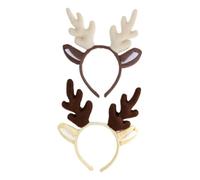 SOIMISS 2pcs Christmas Antler Headband for Party Costume and Winter Theme