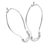 SOIMISS 2pcs Chrome Lamp Harp Bracket Horn Shaped Support for Table and Floor Lamps Enhancing Light Diffusion and Easy Installation