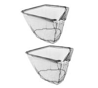 SOIMISS 2Pcs Collapsible Triangular Fishing Net with Extendable Stainless Steel Handle Telescopic Fish Grabber Net for Lakes Rivers Saltwater Kayak Fishing Portable Foldable Design