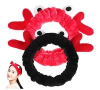 SOIMISS 2Pcs Cosmetic Headbands with Reindeer Antlers Soft Fleece Hair Bands for Makeup Skincare Face Washing Spa and Yoga for Women