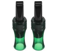 SOIMISS 2pcs Crow Call Whistle for Crows Natural Bird Call Device Luring Bird Sounds Plastic Material Easy-to-use Pattern in Black and Green for Photography Outdoors