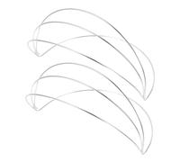 SOIMISS 2pcs Crown Diy Base Headband Headdress Accessory Four-layer Frame for Hair Wear, Electrophoresis White, Suitable for Hanfu and Traditional Chinese Costume Diy Crafts