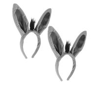 SOIMISS 2pcs Cute Donkey Ears Headband for Boys and Girls Adorable Animal Ears Hairband for Parties Halloween and Cosplay Headdress Accessory for Dress-up Fun