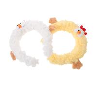 SOIMISS 2pcs Cute Plush Chick Headband Fluffy Chicken Hair Hoop for Easter Party Zoo Themed Animal Cosplay Costume Soft Spa Headband for Women Girls Funny Birthday Hairbands