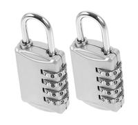 SOIMISS 2pcs Digital Combination Padlocks for Luggage and Lockers Metal Security Locks with Tactile Buttons for Blind Users Portable Keyless Door Lock for Gym Backpacks and Suitcases