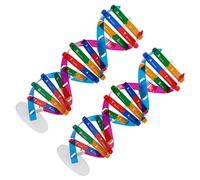 SOIMISS 2pcs Dna Double Helix Model Self Assembling Science Teaching Instrument Biology Educational Aid for School Science Experiments and Gene Learning