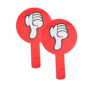 SOIMISS 2pcs Double-sided Classroom Voting Paddles with Thumbs Up Down Signs Plastic Score Boards for Student True False Games Red Green Handheld Interactive Teaching Supplies