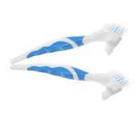 SOIMISS 2pcs Double Sided Turtle Shell Cleaning Brush Plastic Handle Lightweight for Turtle Care and Shell Dirt Removal Surface and Crevice Cleaning Tool for Tortoise Tank Maintenance