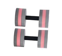 SOIMISS 2pcs Eva Dumbbell Floating Water Weights for Pool Exercise Durable Low Absorption Yoga Barbell for Men and Women Comfortable Grip Fitness Equipment Gray Red
