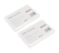 SOIMISS 2pcs Eyelash Storage Case with Visibility Window for Effortless Lash Organization, Made of Sturdy Pp and Silicone, Eyelash Travel Case and False Lash Organizer