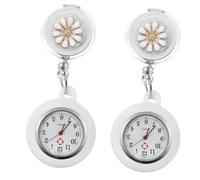 SOIMISS 2pcs Fashionable Clip Watch Battery Operated Arabic Markers Lightweight Design for Healthcare Professionals for and Doctors