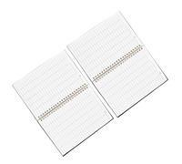 SOIMISS 2pcs Finance Tracker Notebook with Twin-Wire Binding PP Cover Horizontal Ruled Pages Expense Ledger for Business Accounting Personal Budget Planner and Money Management Record Book
