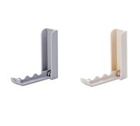SOIMISS 2pcs Foldable Plastic Wall Hooks with Self Adhesive Abs Material Easy to Install Compact Design for Kitchen and Reading Room Space Saving Clothes Hanger
