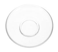 SOIMISS 2pcs Glass Serving Platter Round Coffee Plates Small Glass Side Dishes for Restaurants Tearooms Home Use