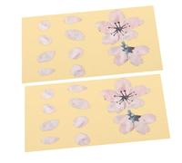 SOIMISS 2pcs Guitar Fingerboard Flower Decal Stickers for Electric Guitar Bass Ukulele Fretboard Decorative Floral Stickers Music Instrument Accessories