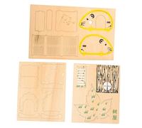 SOIMISS 2pcs Hamster House Pet Supply Ladder and Platform for Hamster Hideout and Multi Chamber Playtime for Small Pet