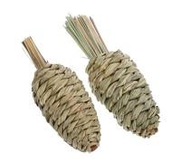 SOIMISS 2Pcs Hand Woven Pet Molar Safe Water Plant Radish Chewing for Hamsters Rabbits Guinea Pigs Promotes Health Fun Playtime