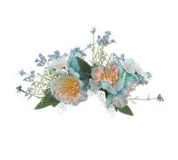SOIMISS 2PCS Hawaiian Hibiscus Flower Hair Comb Tropical Barrette for Luau Party Bridal Wedding Updos Floral Plumeria Hair Insert for Chignon Bun