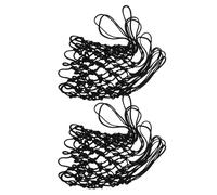 SOIMISS 2pcs Heavy Duty Basketball Hoop Net Replacement Weatherproof Standard Nylon Net for Outdoor Courts Smooth Scoring Quick Installation Portable Design Black