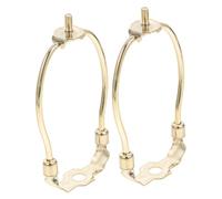 SOIMISS 2pcs Heavy Duty Lamp Harp and Saddle Bracket Harvard Frame for Table and Floor Lamps with Optimal Light Diffusion and Glare Reduction