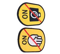 SOIMISS 2pcs High Visibility Dog Leash Warning Labels with Convenient Identification Fabric Patches for Anxious Dogs, Easy to Attach Do Not Pet Leash Sleeve for Pet Social Interaction