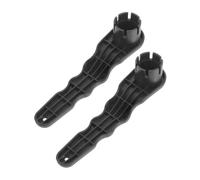 SOIMISS 2pcs Inflatable Boat Air Valve Wrench with 6 Groove Spanner Portable Plastic Paddleboard Valve Tool for Kayak Rafts and Water Sports Outdoor Adventures