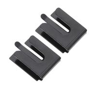 SOIMISS 2pcs Iron Mic Holder Hand Microphone Hang up Clip for Car Radio Radio Accessories Black