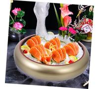 SOIMISS 2pcs Japanese Style Sushi Serving Plate with Wooden Board Practical Sashimi Dish for Home and Restaurant Table Decor Small Salmon Sashimi Tray Gift for Japanese Food Lovers