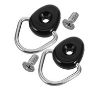 SOIMISS 2pcs Kayak D Rings with Screws Anchor Lashing Rings for Kayak Fishing Rigging and Canoe Tie Down Functional Outdoor Boat Accessories