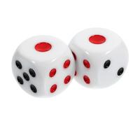 SOIMISS 2pcs Large Rounded Corner Dice Resin Game Dice Bulk for Board Games Party Supplies Fun Family Gatherings Bar Use