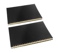 SOIMISS 2pcs Lightweight Notebook with Vertical Horizontal Grid Design Pages for Accounting Record Keeping for Business Personal Use